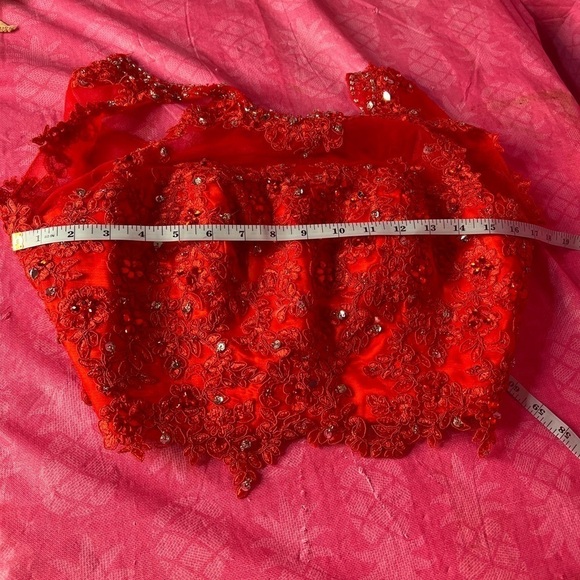 A-line High Neck Tulle Short/Mini Sequins Short Prom Dresses - Picture 14 of 14